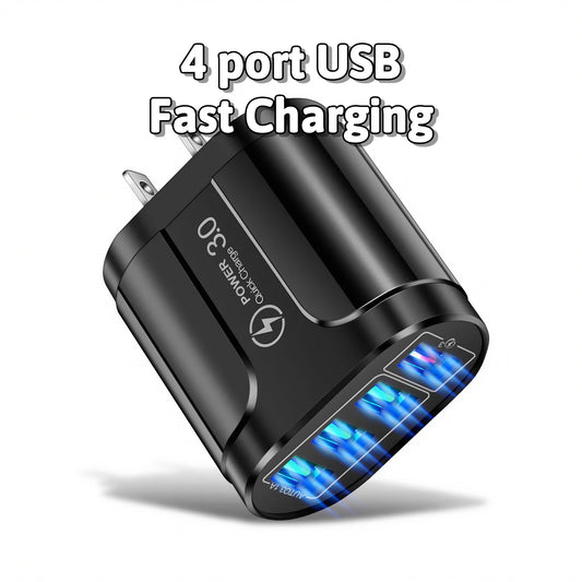 USB 4 Port Wall Charger